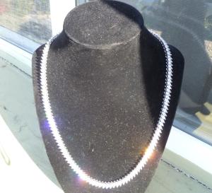 Marquise Cut CZ Diamond Tennis Necklace Riviera 20" 925 Silver * Bridal * Runway