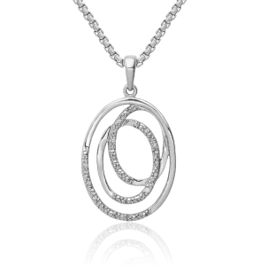 925 Sterling Silver Diamond Necklace