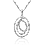 925 Sterling Silver Diamond Necklace