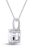 4ct Round Cut Moissanite Solitaire Pendant Necklace Solid 925 Sterling Silver