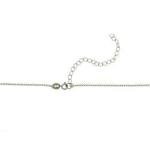 Genuine Tiny Fancy Diamond by the Yard Necklace Oxidized 925 Sterling Silver 