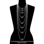 Genuine Tiny Fancy Diamond by the Yard Necklace Oxidized 925 Sterling Silver 