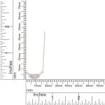 Three Stone Past Present Future Necklace in Silver