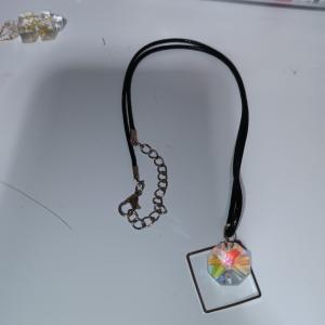 Two Crystal Stone Necklaces With Silver Diamond And Moon