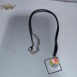 Two Crystal Stone Necklaces With Silver Diamond And Moon