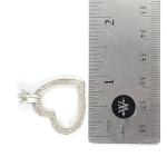 .20ctw Diamond 925 Sterling Silver Heart Dangle Pendant Nice Piece Of Jewelry 