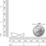 925 Sterling Silver Infinity Necklace With 0.23 Carat Diamond Handmade Jewelry