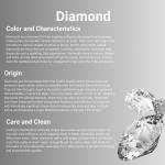 925 Sterling Silver Infinity Necklace With 0.23 Carat Diamond Handmade Jewelry