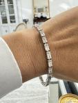 Diamond Tennis Bracelet in Silver with Natural Diamonds