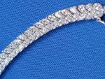 White Diamond CZ Tennis Bracelet in Sterling Silver