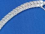 White Diamond CZ Tennis Bracelet in Sterling Silver