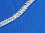 White Diamond CZ Tennis Bracelet in Sterling Silver