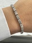 Diamond Tennis Bracelet in Silver with Natural Diamonds