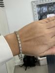 Diamond Tennis Bracelet in Silver with Natural Diamonds