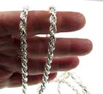 6MM 925 Sterling Silver Diamond Cut Rope Chain