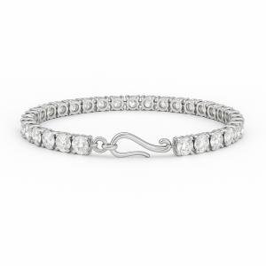 7 Ct Natural Diamond Tennis Bracelet in 925 Silver