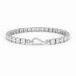7 Ct Natural Diamond Tennis Bracelet in 925 Silver