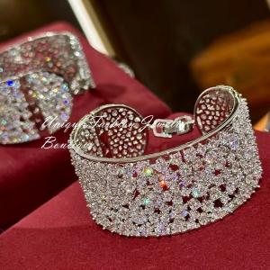 Simulated Diamond Wedding Bracelet in 18k White Gold