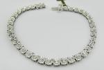 0.76 Ct Diamond Tennis Bracelet in Sterling Silver