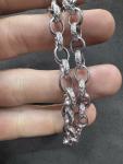 Diamond Butterfly Chain Bracelet in Sterling Silver