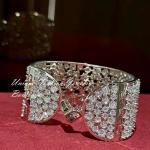Simulated Diamond Wedding Bracelet in 18k White Gold