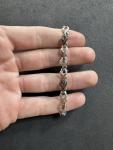 Diamond Heart Tennis Bracelet in Sterling Silver