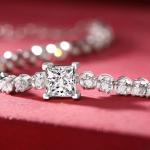 5 CT Princess Simulated Diamond Tennis Bracelet