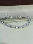 7 Ct Marquise Cut Lab-Created Diamond Tennis Bracelet 14K White Gold Plated