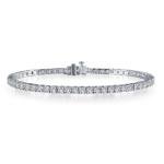 Lafonn Platinum Plated 9.5 CTW Tennis Bracelet