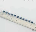 15 CT Simulated Sapphire Flower Tennis Bracelet