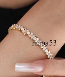 Lab Created Diamond Bracelet for Women 925 Silver