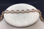 8CT Marquise Ruby & Diamond Tennis Bracelet