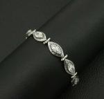 12 CT Marquise Simulated Diamond Tennis Bracelet