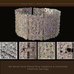 Elegant 96CTW Simulated Diamond Bracelet in White Gold