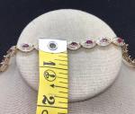 8CT Marquise Ruby & Diamond Tennis Bracelet