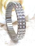 Silver Diamond Bracelet with Austrian Crystal