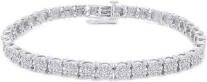1/4ct Diamond Tennis Bracelet in Sterling Silver