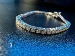 VVS1 Moissanite Diamond Tennis Bracelet, 1.71 ct