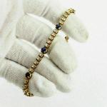 Elegant 8 CT Simulated Sapphire Tennis Bracelet