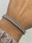 Women's Sterling Silver Diamond Tennis Bracelet