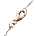 Sapphire Heart Necklace in Rose Gold Plated Silver