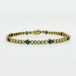 Elegant 8 CT Simulated Sapphire Tennis Bracelet