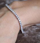 6.37CT Round Cut Diamond Tennis Bracelet in White Gold