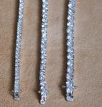 6.37CT Round Cut Diamond Tennis Bracelet in White Gold