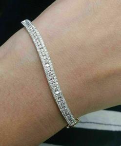 15Ct Round Cut Lab Diamond Tennis Bracelet in Gold