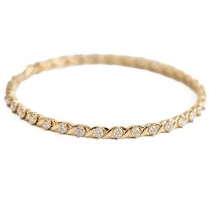 10K Yellow Gold Moissanite Tennis Bracelet, 3MM