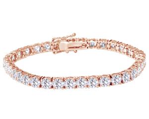 7" Round Cut Simulated Diamond Tennis Bracelet