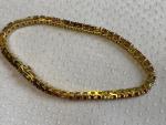 14K Gold Diamond Bracelet with Ruby Stones 7