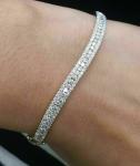15Ct Round Cut Lab Diamond Tennis Bracelet in Gold