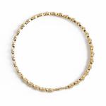 10K Yellow Gold Moissanite Tennis Bracelet, 3MM